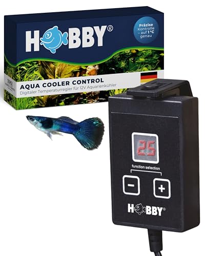 HOBBY Aquaristik Aqua Cooler Control I Digitaler Temperaturregler für 12V Aquarienkühler I präzise Temperaturkontrolle & einfache Bedienung I Steuerungseinheit für Aquarienlüfter I Aquarium Thermostat