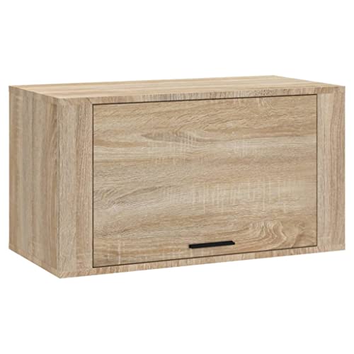 vidaXL Scarpiera a Parete Rovere Sonoma 70x35x38 cm Legno Multistrato