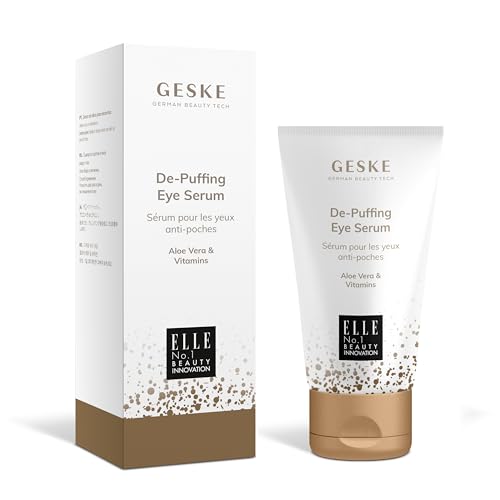 GESKE | Sérum para ojos anti hinchazón | Contra ojeras y ojos hinchados | Con aloe vera | Sérum de belleza | Suaviza el contorno de los ojos | Fórmula vegana | Complementa GESKE SmartAppGuided™.