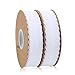 Spitzenband Weiß Vintage, 2 Rolls Weiss Spitzenbordüre, Geschenkband Breit Schleifenband Spitze Weiss Spitzenbordüre für Hochzeit Nähen Blumen Geschenkverpackungen(3cm x 23m Each)