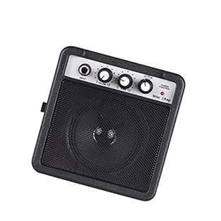 The 6.35mm(1/4 inch) and 3.5mm inputs for connecting acoustic guitar, electric guitar and other musical instruments or device. 5W guitar amplifier, compact size design, super lightweight and portable, easy to carry around when you go for a travel. Wi...