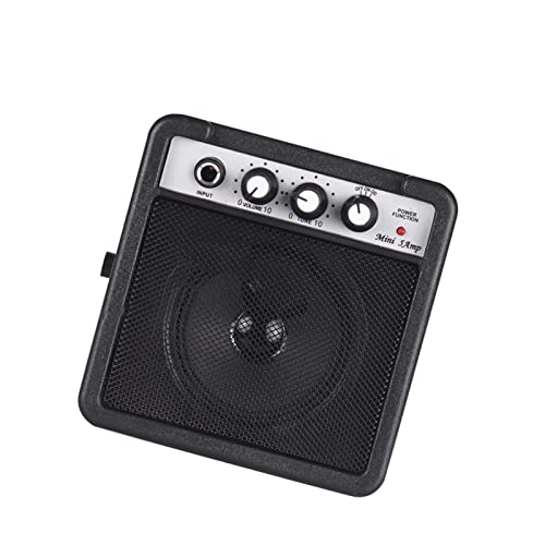 Ampli guitare portable 5W avec mode overdrive et prise casque pour s'exercer