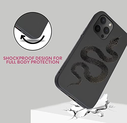 Snake Case Compatible With Iphone 12 Pro Max Phone Case - Cute Cool Snake Designed For Women Girls Men, Snake Pattern Full Body Protection Shockproof Drop Protection Phone Cover Tpu 6.7" #TOP2