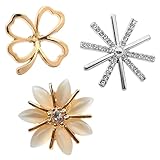 XENQITO 3Pcs Broches para Ropa Mujer, Imperdibles, Broches para Vestidos, Broche Para Vestidos De Fiesta, Hermoso y Exquisito, Adecuado para el Uso Diario de Los Trabajadores de Oficina