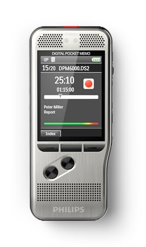 Pocket-Mémo DPM6000 avec Boutons poussoirs et Version SpeechExec abonnement Pendant 2 Ans