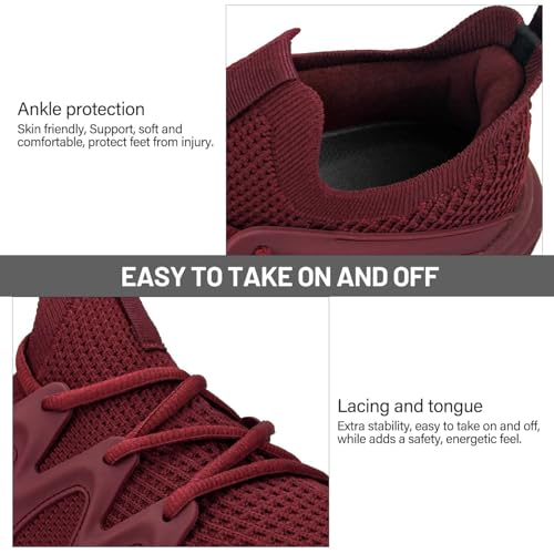 Image of Pujcs Women Shoes Lightweight Tennis Shoes Non Slip Gym Workout Shoes Breathable Mesh Walking Womens Sneakers