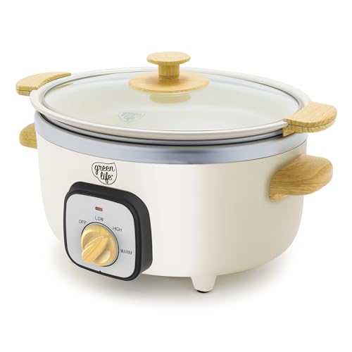 GreenLife 3.5QT Compact Slow Cooker