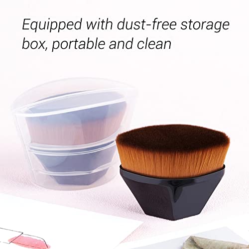 Foundation Makeup Brush Flat Top Kabuki Hexagon Face Blush Liquid