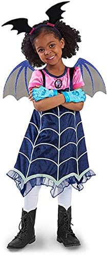 LOEL Little Girl Vampire Costume Boo-Tiful Pullover Dress with Headband Halloween Dress up