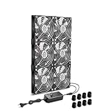 Ventilateur de boîtier 230 V GDSTIME Lot de 6 ventilateurs 120 mm 230 V Dual 360 mm 220 V Ventilateur PC 3000 tr/min CC 4 V-12 V Vitesse réglable pour serveur d\'ordinateur Serre