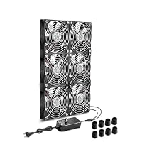 GDSTIME – GDSTIME 6 x 120mm Lüfter 230V Dual 360mm Gehäuselüfter 220V 