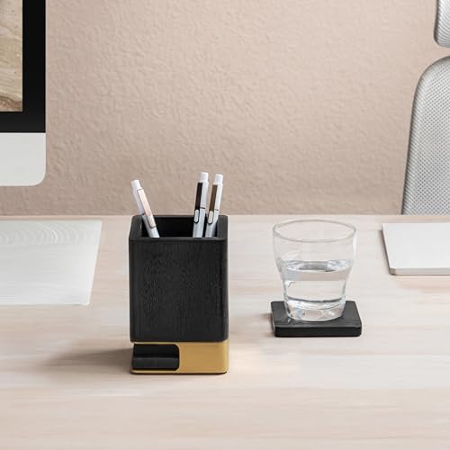 Anji Mountain Mango Wood Pen Holder & Coasters