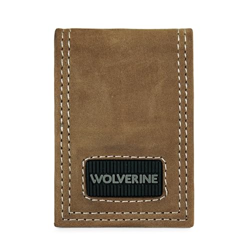 Clip de dinero resistente Wolverine marrón para llevar billetes con seguridad