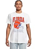 Mister Tee Men's T-Shirt Florida Gators Helmet Graphic Print Tee White XL