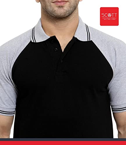 Image of Scott International Men's Cotton Regular Fit Polos