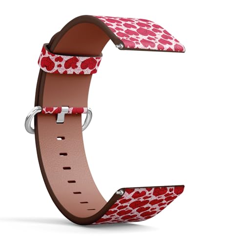 Correa vegana roja para Garmin 18mm miniatura 2