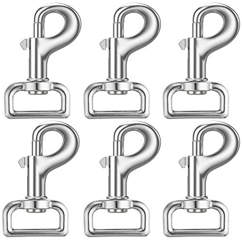 Hulless 6 Pcs Snap Hooks Metal Swivel Trigger Clip Heavy Dut...