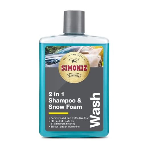SIMONIZ SAPP0170A 2 in 1 Shampoo and Snow Foam, Blue, 475ml