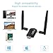 immagine 8Flybiz Chiavetta WiFi 1200Mpbs, Adattatore USB 3.0 WiFi, Dual Band Wireless Adapter WiFi con Antenna 5dBi (300Mbps/2.4GHZ, 867Mbps/5.8GHZ) 802.11ac, per Windows XP/Vista/7/8/10, Linx2.6X; Mac OS X