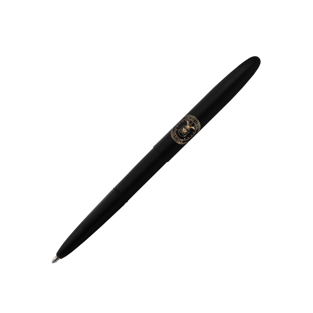 FisherSpace Pen Bullet Pen- 400BAF - Matte Black with U.S. Air Force Insignia - Gift Boxed