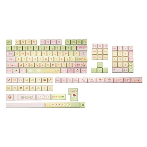 KiiBOOM x Ydmochi Sweet Dango Dream �L�[�L���b�v�Z�b�g 142�L�[ MDA �v���t�@�C�� PBT ���J�j�J���L�[�{�[�h�p �L�[�L���b�v ANSI/ISO 60% 65% 75% TKL �t���T�C�Y�z��Ή�