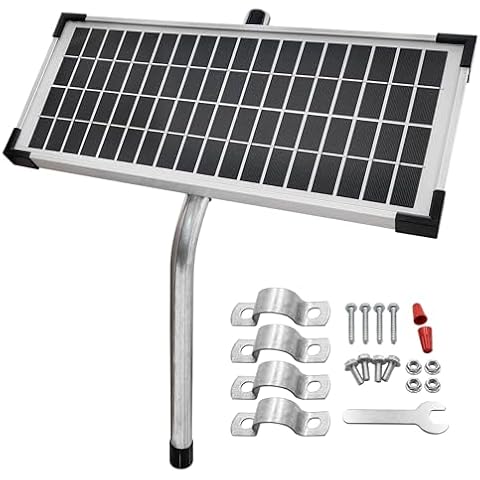 FM123 10 Watt Solar Panel Kit, Compatible with Mighty Mule Automatic Gate Openers Cover