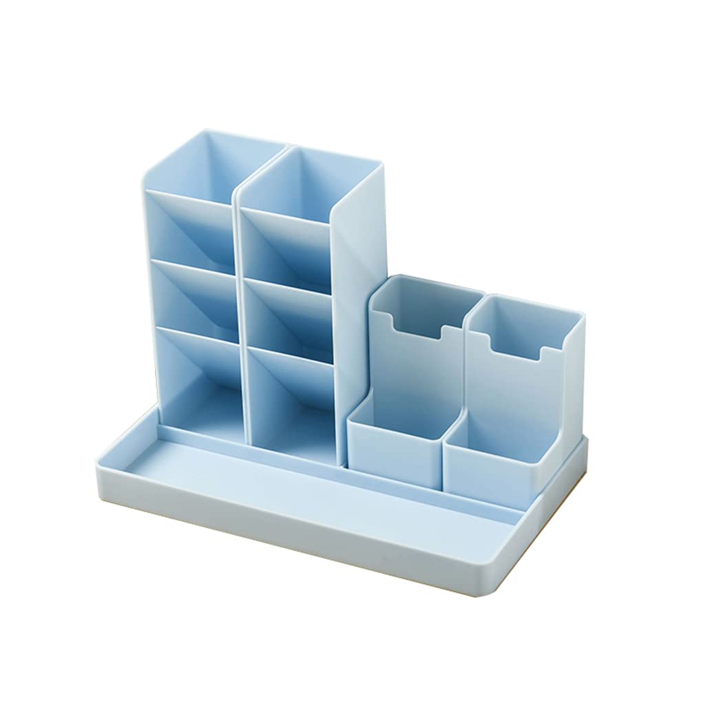 Portapenne, portapenne portaoggetti da scrivania, portapenne portaoggetti, portapenne multifunzionale, portapenne for aula, ufficio, scuola (azzurro chiaro1) (azzurro chiaro1)