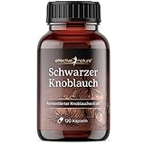 Schwarzer Knoblauch Kapseln - 120 Stk. - Hochdosiert mit 900 mg Black Garlic - Fermentierter Knoblauchextrakt - Vegan und geruchlos - Ohne Zusätze