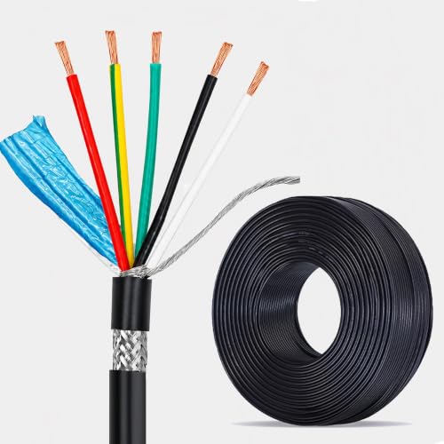 Cable de 5 núcleos blindado de cobre OFC que soluciona caídas de tensión