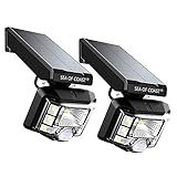 Outdoor Wireless Solar Lights, Intelligent dynami Sensor, 8 LED Lighting Super Bright Motion Sensor Light, Wall Solar Light Outdoor Security Lighting - IP65 Waterproof Solar Light for Patio (2pack)