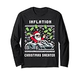 Inflation Weihnachtspulli Geldabhebungen Langarmshirt