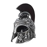 Sculpture panoramique : ce mini casque romain décoratif se distingue par sa construction 3d à multiples facettes, offrant aux collectionneurs d'ornements de casques antiques une satisfaction visuelle sous les angles. mini casque romain ornemental, casque de chevalier grec ornemental