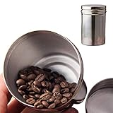 Kaffeedose Luftdicht Für 275mg Kaffee Bohnen Kaffeepaddose Mit Schraubverschluss Deckel Aus 304 Edelstahl Hochwertige Dose Tragbarer Kleine Teedose Aufbewahrungsbox