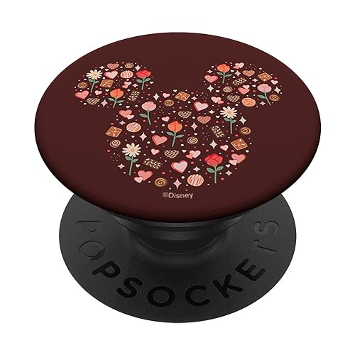 PopSockets PopGrip Disney Mickey Mouse avec motif icône remplissage cœurs