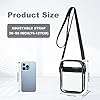 Aucuu Transparente Umhängetasche, PVC Durchsichtige Tasche mit Verstellbarem Riemen, Wasserdichte Durchsichtige Umhängetasche für Konzerte, Sportveranstaltungen, Shopping, Reisen(Klein Schwarz) #1