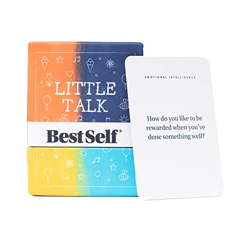 BestSelf Little Talk Deck - Kids Conversation Cards for Families with 150 Prompts 