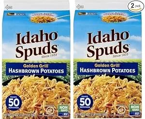 Idaho Spudds Hashbrown Potatoes, Golden Grill, Box, 33.1 oz