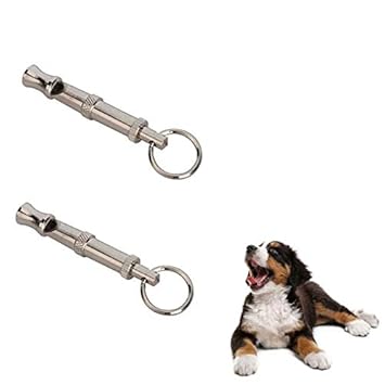 Pooch Box Adjustable Pet Dog and Puppy Coach Canine Commands Quiet Control Training Whistle (Pack of 2)