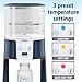 Dr. Brown's Insta-Prep Warm Water Dispenser to Instantly Prepare Baby’s Formula Bottle,Large Capacity Glass Tank with 3 Temperature Settings,Blue