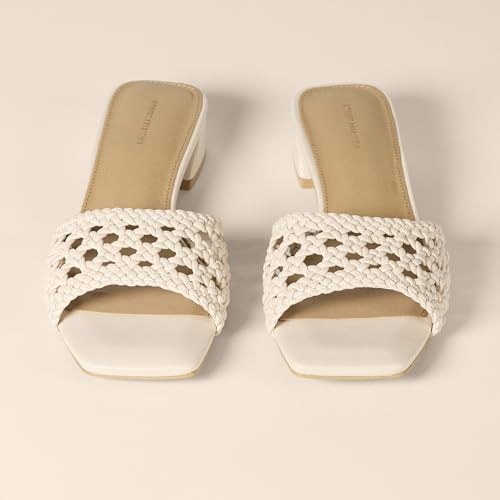 Image of Amazon Essentials Women's Mini Heel Mule Sandals | Casual Sandals