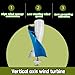 3000W Vertical Axis Wind Turbine Generator Kit for Home Use - 12V/24V/48V/96V/120V, Includes Controller & Inverter, Efficient Free Energy Solution, Three Phase Power Generation