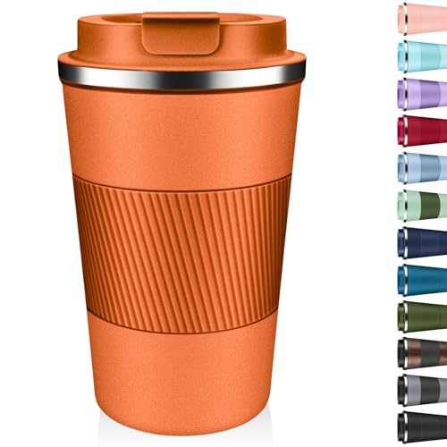 Insulated Coffee Tumbler 12 oz, Stainless Steel Coffee Mug w