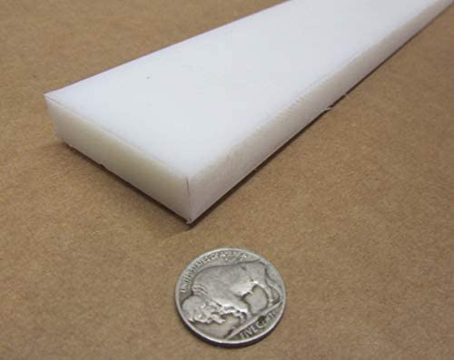 White HDPE (High Density Polyethylene) Rectangular Bar .250