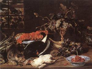 Reproduction Peinture à l'huile Frans Snyders Still Life with Crab