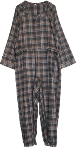 2908 介護 つなぎ ろうべん対策 秋冬用 (M, 6ブラック)