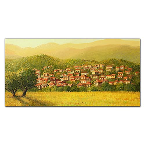Impression sur verre acrylique 100x50cm paysage arbres et décoration murale tableau nature