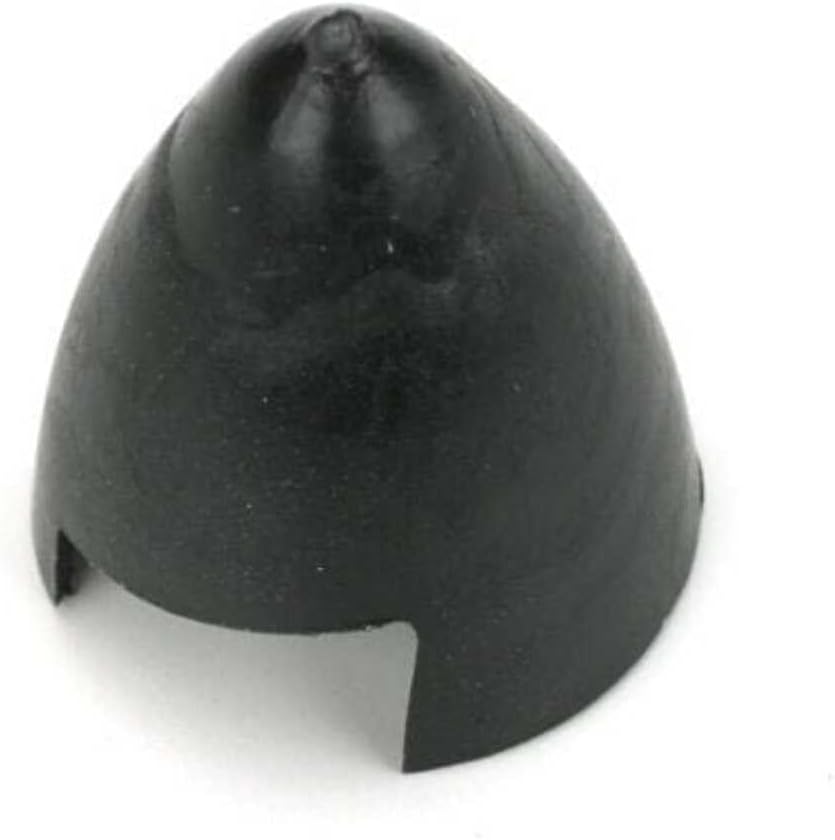 Black propeller spinner for RC aircraft