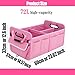 Zhiyanz Car Suv Trunk Organizer,Sturdy Storage Organizer for Car Accessories,Tools,Sundries.Upgraded 4 Carrying Handles,72L,Foldable,Waterproof,Multi Compartment,2 Straps for Fixation(Pink)