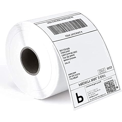 Smooth Papers Direct Thermal Shipping Label 6" x 4"(101mm x 152mm) - 100 Labels Upgraded 3.0 (Pack of 1 Rolls) Cover