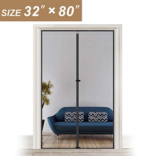 Magnetic Screen Door Fits Door Size 32 Inch, yotache High Density Mosquito Mesh